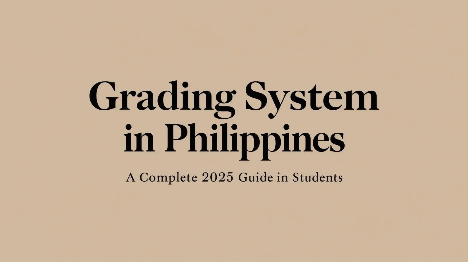 Grading system in Philippines